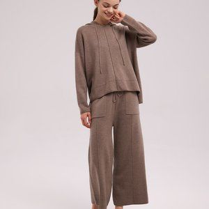 Nap Loungewear Hooded Wool Heverly Sweatshirt Bark